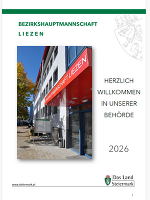 Deckblatt zur Informationsbroschüre der BH Liezen 2026