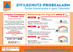 Zivilschutz-Sirenenalarm am 7.10.2023 © Zivilschutz Steiermark