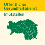 Steiermark-Karte mit ÖGD-Impfmöglichkeiten des Landes © ÖGD Land Steiermark/gettyimages